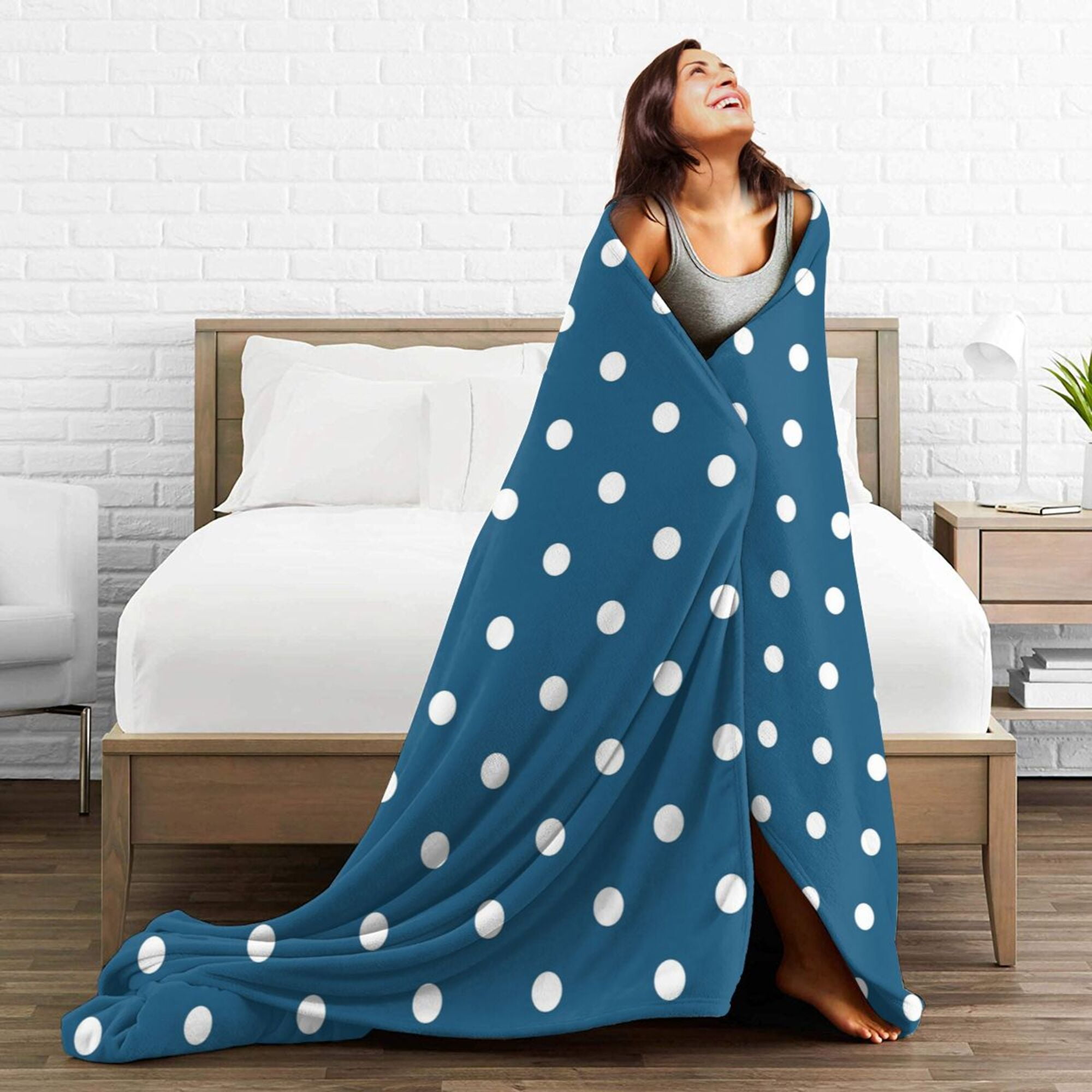 Teal throw for bed sale