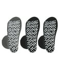 thumbnail image 3 of Pack of 3 Pairs - XXXL Non-Skid Bariatric Extra Wide Slipper Socks for People with Swollen feet Diabetes & Edema (1 Grey 2 Black), 3 of 6