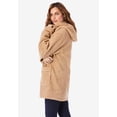 thumbnail image 4 of Roaman's Women's Plus Size Hooded Teddy Fleece Coat, 4 of 6