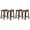 Walnut, variant on PJ Wood Classic Saddle Seat 24" Tall Kitchen Counter Stools, Walnut (Set of 4)
