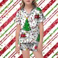 thumbnail image 2 of Weebloom Christmas Pajama Boys Children Shirt Pant Matching Casual With Pockets Xmas Pajamas Loungewear Pjs Sleepwear Green 2-3 Years, 2 of 4