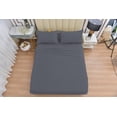 thumbnail image 3 of 6 Piece Rayon Made From Bamboo Sheet Set by OKAO - Silky Soft - Wrinkle Free - Deep Pockets-Softer and Stronger Than Cotton - 1 Fitted Sheet, 1 Flat, 4 Pillowcases King, Gray, 3 of 5