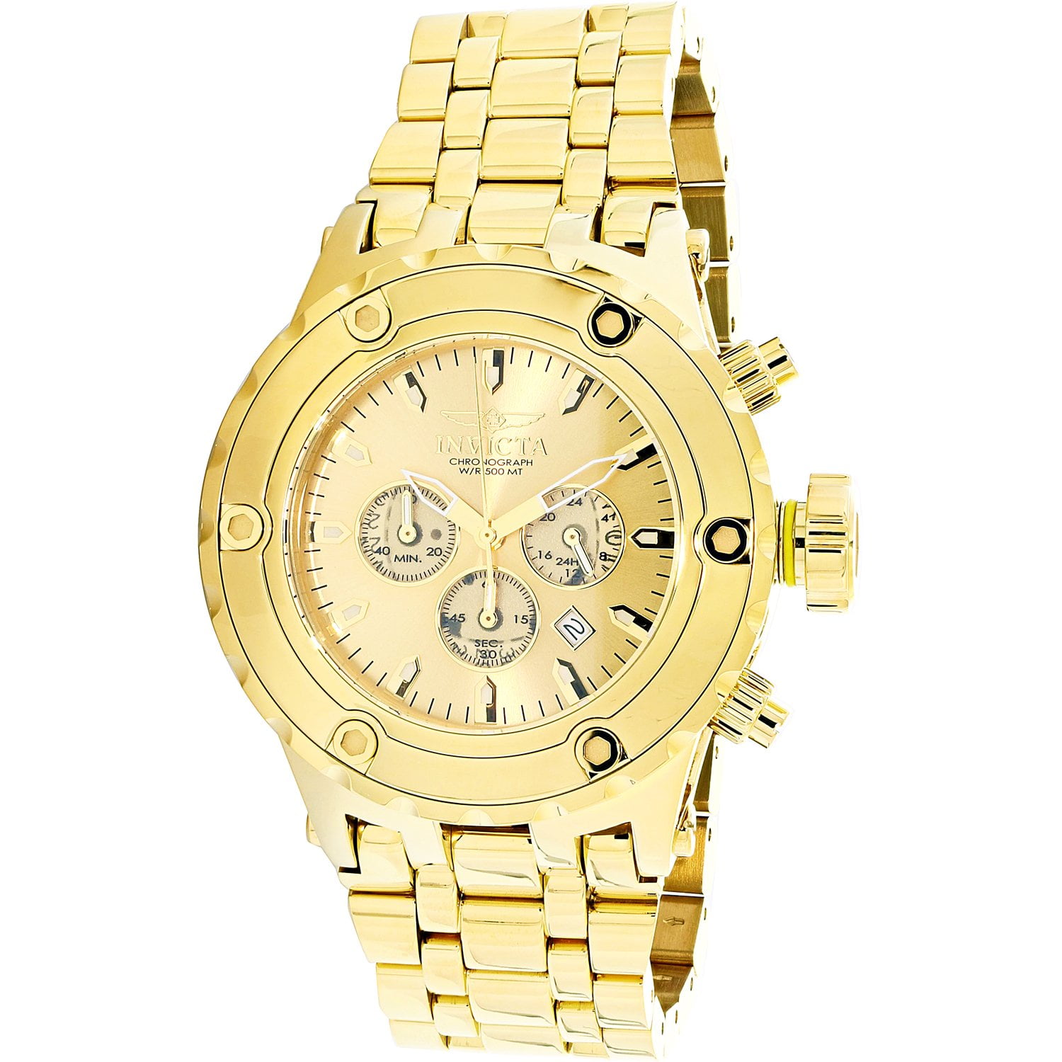 Highland Symphony Vugge Invicta Men's Reserve 14506 Gold Stainless-Steel Japanese Chronograph  Diving Watch - Walmart.com