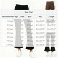 thumbnail image 3 of CQONEPT Teen Girls Cotton Pants Bell Bottom School Uniform Pants Lounge High Waist Fashion Outdoor Pant Dark Gray 5-6Years, 3 of 7