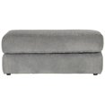 thumbnail image 2 of Bowery Hill Traditional Rectangular Ottoman in Gray Polyester Fabric, 2 of 6