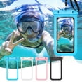 thumbnail image 1 of RRJ 3Pcs Waterproof Phone Case, Touchable Diving Cover Rafting Swimming Dry Bag, IPX8 Submersible Pouch for Android, Underwater Photography Case for Beach Pool Kayaking, 1 of 9