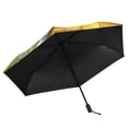 thumbnail image 4 of Rainbows Garden Cute Dogs with Hats All Weather Umbrella Triple Folding Parasol 6 Ribs UV Protection Portable, 4 of 8