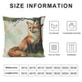 thumbnail image 5 of Log Cabin Decor Vintage Fox Throw Pillow Cover Decorative Cushion Case Home Living Room Bed Sofa Car, 5 of 5