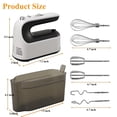 thumbnail image 6 of SUGIFT 5 Speed Electric Hand Mixer Handheld Mixers for Kitchen, with 6 Steel Accessories, White, 6 of 8
