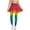 Colorful Starlight, variant on COEQINE Women Tennis Skirted Legging with Pockets Elastic High Waist Comfy Yoga Leggings with Skirts Cow Aztec Print Breathable Soft Golf Pickleball Outfits Clothes, XS