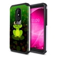 thumbnail image 1 of FINCIBO Hybrid Case Hard Plastic TPU Slim Back Cover for T-mobile Revvl 2 5.5", Frog And Dragonfly Green, 1 of 7