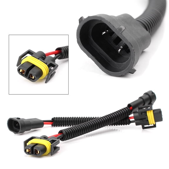 NS 2PCS H11 H8 Adapter Wiring Harness Connector replacement For Headlight / Fog Light