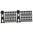 thumbnail image 4 of ORDDIART Desktop Organizer 30Pack Black Plastic Photo Frame Bracket Display Stand 12.8X4.6X0.5In, 4 of 8
