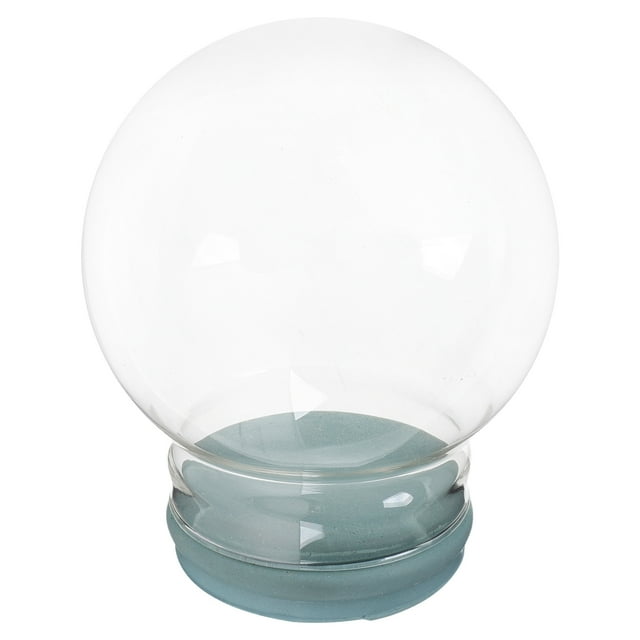 DIY Empty Glass Snow Globe Kit for Home Decor Durable Sturdy Glass for Long Lasting Use 5 Inches