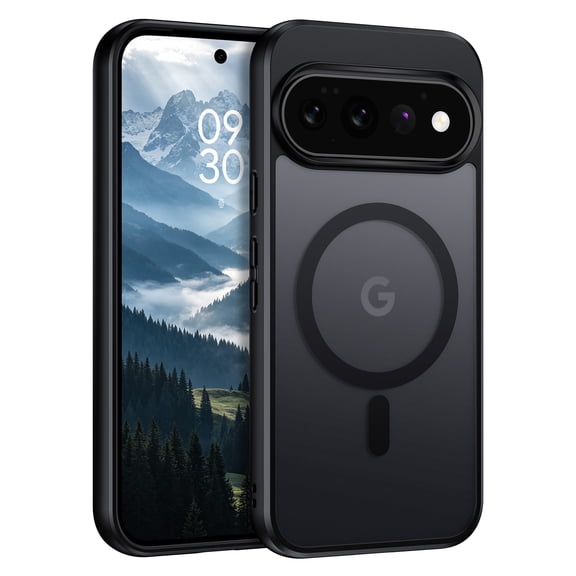 YINLAI Google Pixel 11 Case / Google Pixel 11 Pro Case, Magnetic Mag-Safe Compatible, Shockproof Translucent Slim Protective Cover for Google Pixel 11 / Google Pixel 11 Pro, Black