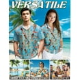 thumbnail image 3 of Netecom Mermaid Coral Reef Hawaiian Shirt for Men, Ocean Lovers, Under The Sea Button Down Summer Beach Short Sleeve, S-5XL, 3 of 6