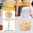 thumbnail image 3 of Electric Chicken Breast Shredder Twist Machine Automatic Meat Shredder Tool for Home Restaurant Use ，White, 3 of 8