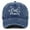 Navy Blue, variant on Women's Denim Cotton Baseball Cap, Embroidered Cat Mom Baseball Cap/ Embroidered Boy Mom Baseball Cap, Adjustable Vintage Washed Distressed Baseball Cap