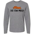 thumbnail image 3 of Inktastic Napping Dis Tew Much Daschund Weiner Dog Brown Long Sleeve T-Shirt, 3 of 5