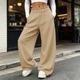 thumbnail image 7 of Womens Wide Leg Sweatpants Elastic High Waisted Baggy Sweatpants Casual Fall Winter Lounge Trousers with Pockets, 7 of 7