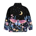 thumbnail image 5 of Uorisanigo Girls Sweatshirts Fashion Long Sleeve Pullover Crop Tops Oversized Floral Butterfly Quarter Zip Sweatshirts School Cropped Pullover Hoodies for Sports and Daily Wear, 5 of 7