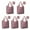 Red Christmas Deer, variant on 5 Pack Foldable Shopping Bag,Red and White Christmas Pattern Reusable Grocery Bags with Pockets,Large Reusable Tote Bags with Handles Waterproof & Lightweight