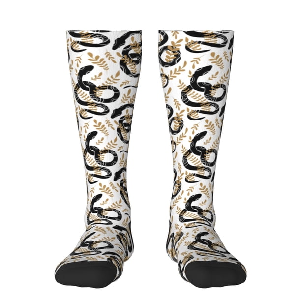 Balery Snake Calcetines novedosos Calcetines deportivos Calcetines hasta la rodilla Calcetines de algodón Calcetines originales y geniales
