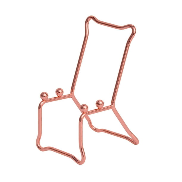 Wartleves Soporte de metal creativo para teléfono, escritorio, tableta perforada, almacenamiento