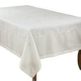thumbnail image 1 of Fennco Styles Fabia Collection Elegant Embroidered Fleur de Lis 69 x 120 Inch Table Cloth â€“ Ivory Oblong Tablecloth for Dinner Party, Banquest, Special Events and Home DÃ©cor, 1 of 5