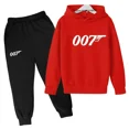 thumbnail image 4 of Conjunto de ropa deportiva de moda James 007 para niños y niñas, otoño y primavera, 2 piezas, informal, 4 of 4