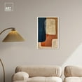 thumbnail image 3 of Blue And Cream II Canvas Midcentury Abstract Wall Art by Art Remedy, Gallery Wrapped, 20" x 30", 3 of 7