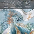 thumbnail image 6 of Blue Coastal Cloth Napkins, Summer Beach Starfish Shell Coral Nautical Washable and Reusable Dinner Napkins Set of 2, Table Napkin for Kitchen Party Birthday Wedding Hotel Housewarming 20"x20", 6 of 9