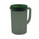thumbnail image 2 of Jarra de plástico con tapa, gran capacidad, resistente a altas temperaturas, jarra de agua fría para jugo, té, verde oscuro, 2 of 15
