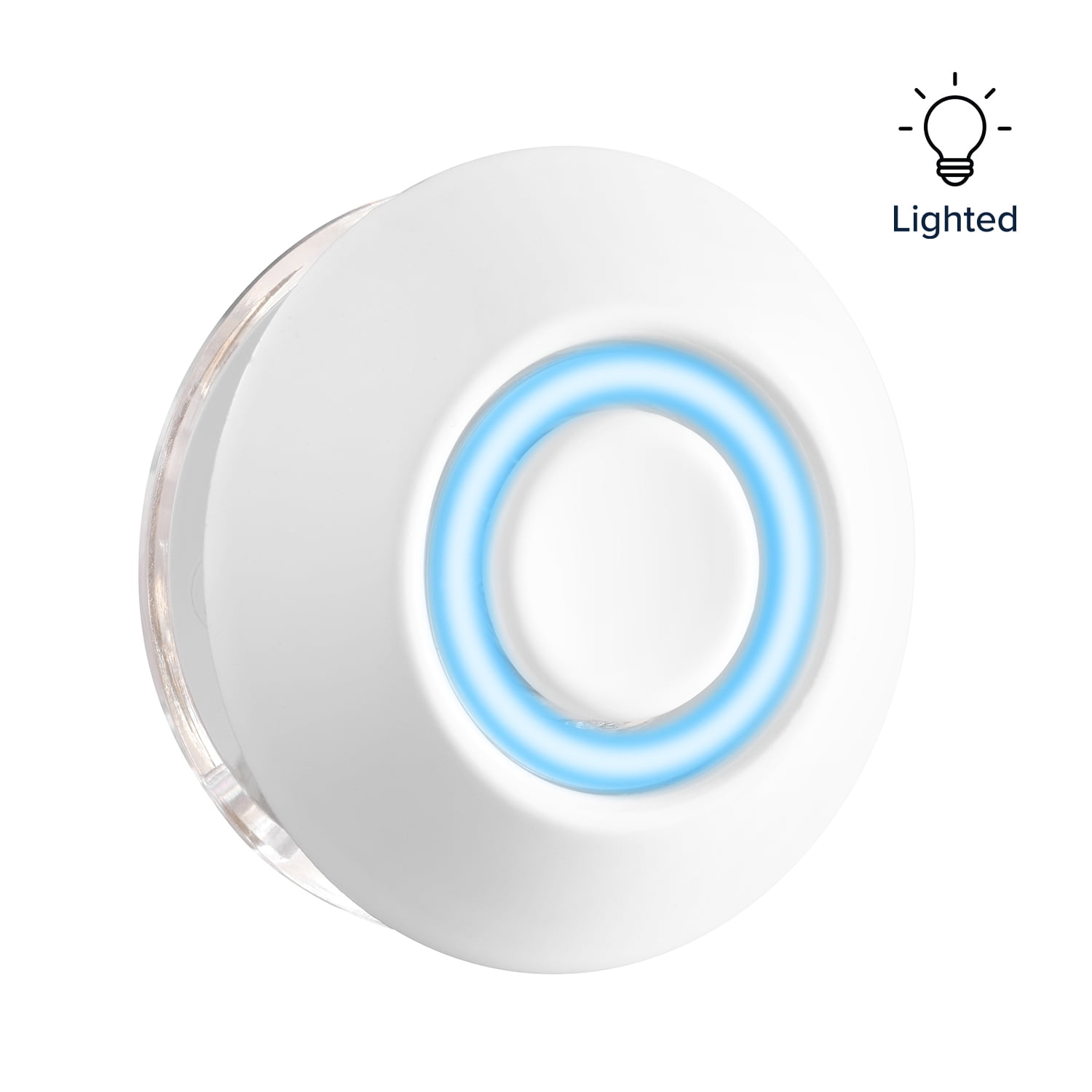 Heath Zenith Heath Zenith White Metal Wired Lighted Push Button Doorbell