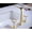 Gold white, variant on Basin Faucet Bathroom Widespread Sink Faucet Rose Gold Black Bathroom Faucet Sink tap Three Holes 8 inch Basin Tap