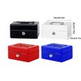 thumbnail image 1 of Baohd Home Office Hotel Lockable Mini Money Cash Case Bedroom Bracelet Coin Tray Thick Safe Box with Lock Security Container Blue, 1 of 6