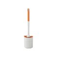thumbnail image 1 of Kearding Soporte para cepillo de baño montado en la pared, herramienta de limpieza de silicona de doble cara, sin cepillos de ángulo muerto, Suministros de limpieza para el hogar Naranja, 1 of 6