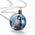 thumbnail image 6 of Penguin Necklace Personalized Custom Photo Round Pendant Adjustable Stainless Steel Necklaces with Gift Box for Men Women Mothers Valentine's Jewelry Gift, 6 of 6