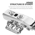 thumbnail image 2 of IBASETOY 12Pcs Heavy Duty Stainless Steel Buffer Hinges for Kitchen Cabinet Doors, 2 of 5