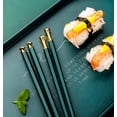 thumbnail image 5 of Juego de palillos, diseño profesional lujoso y de alta gama, reutilizable, elegante cocina, hogar, hotel, restaurante, regalo económico, chino japonés (5 pares), 5 of 5