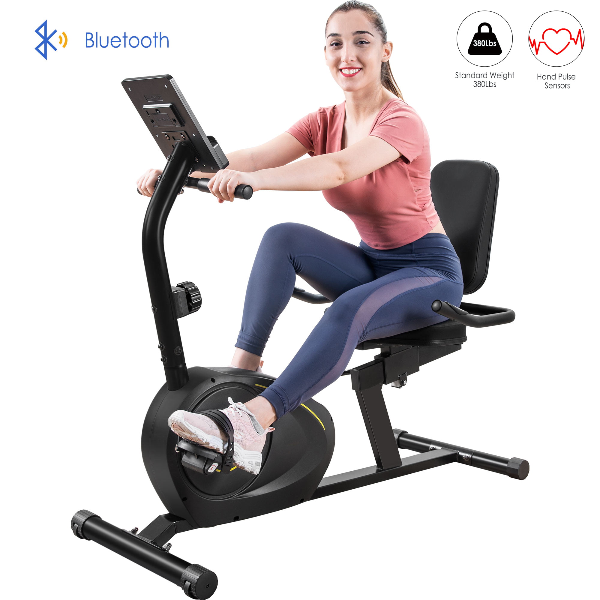 Stationary Sit Down Bicycle Indoor Cycling Trainer Recumbent Exercise Bike 