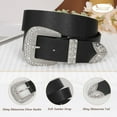 thumbnail image 5 of Women Western Leather Belts Ladies Vintage Design Waist Belt for Pants Jeans Dresses, 5 of 7