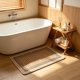 thumbnail image 4 of Alfombrilla antideslizante para baño, absorbente, con patrón decorativo, lavable a máquina, de 60x40 cm para baño, dormitorio, entrada., 4 of 6