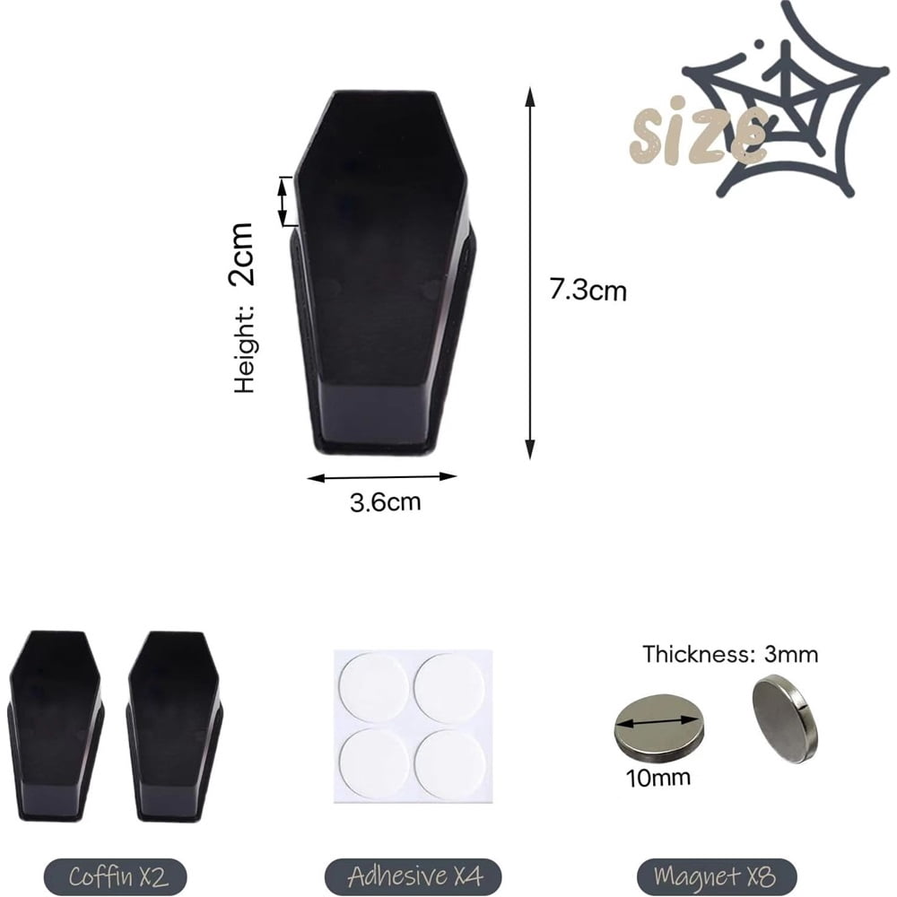 3 Pack Jumping Spider Hideout - Magnetic Hiding Habitat, Handmade Accessory From Natural Materials, Suitable for Small Insects