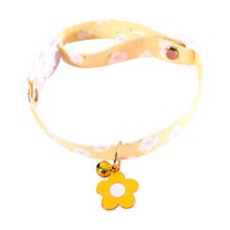 Mightlink Cat Collar Adjustable Quick Release Exquisite Pattern Wear Resistant Mini Bell Design Dress Up Cotton Polyester Friendly to Skin Floral Printing Pet Dog Cat Collar Pet Supplies