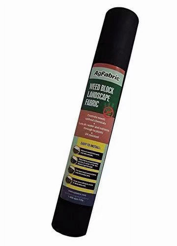 Agfabric Weed Barrier Landscape Fabric WB23-3x25ft Heavy Non-Woven Ground Cover for Gardening Mat and Raised Bed, Eco-Friendly and Weed Control