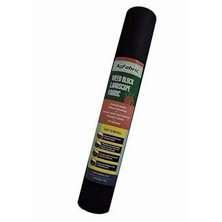 Agfabric 6 ft. x 25 ft. Landscape Garden Mat Weed Barrier for Raised Bed Soil Erosion Control, 3.0 oz.