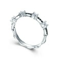 thumbnail image 3 of Braelynn Sterling Silver Black Cz Women Anniversary Band Ring Ginger Lyne Collection, 3 of 5