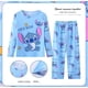 thumbnail image 3 of Sanrios Conjunto de pijama cómodo para niños y niñas Anime Hello Kittys Kuromi Cinnamoroll lindo cuello redondo pantalones de manga larga ropa de descanso, 3 of 5