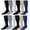 12 PACK ASSORTED B, variant on Yacht & Smith 12 Pairs Men's Cotton Extra Heavy Slouch Socks, Boot Sock, Bulk Thick Socks